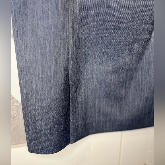 D20.10 TAHARI Arthur S. Levine NAVY TWEED STRAIGHT SKIRT  SZ 14 - Picture 7 of 10